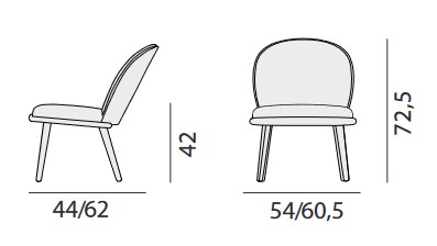 Veretta Billiani Armchair dimensions