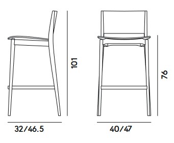 Blazer Billiani Stool Dimensions