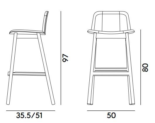 Hippy Billiani Stool Dimensions
