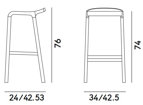 Layer Billiani Stool Dimensions