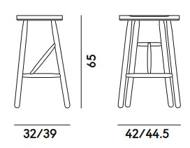 Dimensions Puccio Billiani Stool