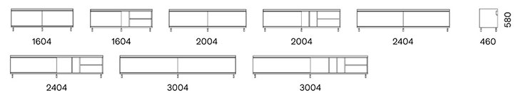 Flyer Capo D'opera sideboard sizes
