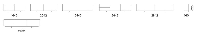 Show Capo D'opera sideboard sizes