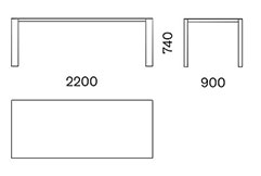 Atelier Capo D'opera table sizes