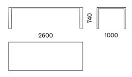 Atelier Capo D'opera table sizes
