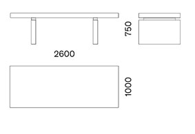 Big Capo D'opera table sizes