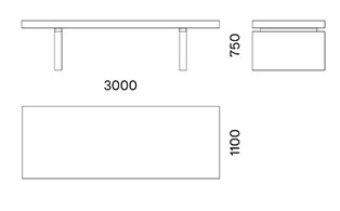 Big Capo D'opera table sizes