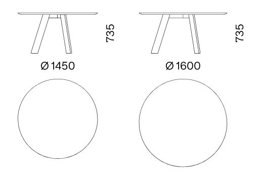 Hi-Deck Capo D'opera table sizes