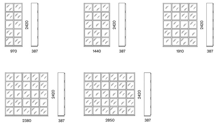 Concept Capo D'opera showcase sizes