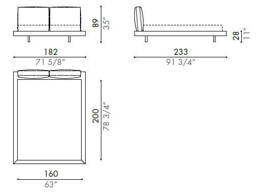 Ozium-bed-Desiree-dimensions