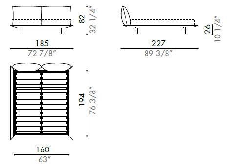 Platz-bed-desiree-dimensions