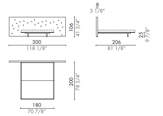 chanceUp-bed-Desiree-dimensions