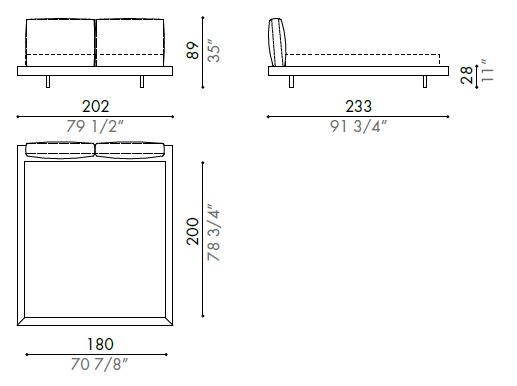 Ozium-bed-Desiree-dimensions