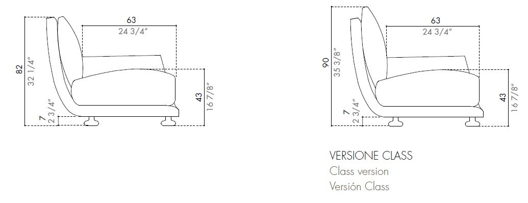 tulissClass-armchair-sizes