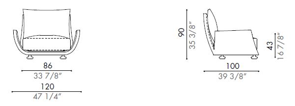 tulissClass-armchair-sizes