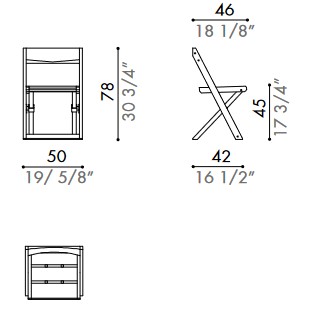 Dimensions of Ciàcola Chair Désirée width=