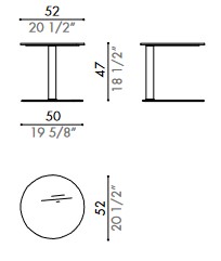 Dimensions of Kara Désirée Coffee Table