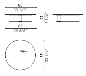 Dimensions of Kara Désirée Coffee Table