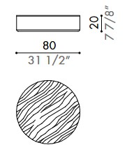 Dimensions of Stum Désirée Coffee Table
