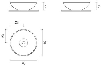 Catino Edoné free standing sink sizes