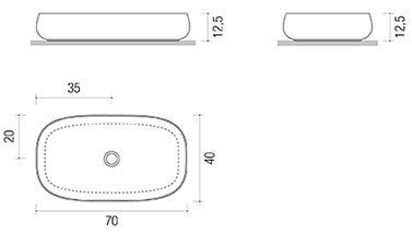 Troy Edoné free standing sink sizes
