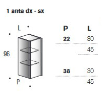 Rea Edone Bathroom Cabinet sizes