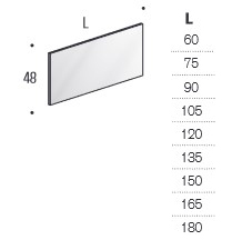 D'Arredo Edoné Mirror sizes