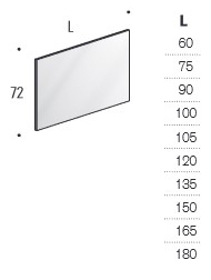 D'Arredo Edoné Mirror sizes