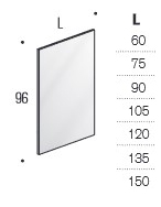 D'Arredo Edoné Mirror sizes