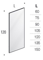 D'Arredo Edoné Mirror sizes