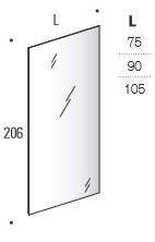 D'Arredo Edoné Mirror sizes
