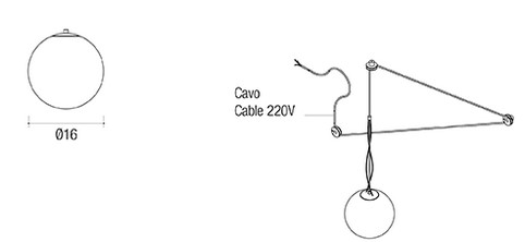 Botero Edoné Lamp sizes
