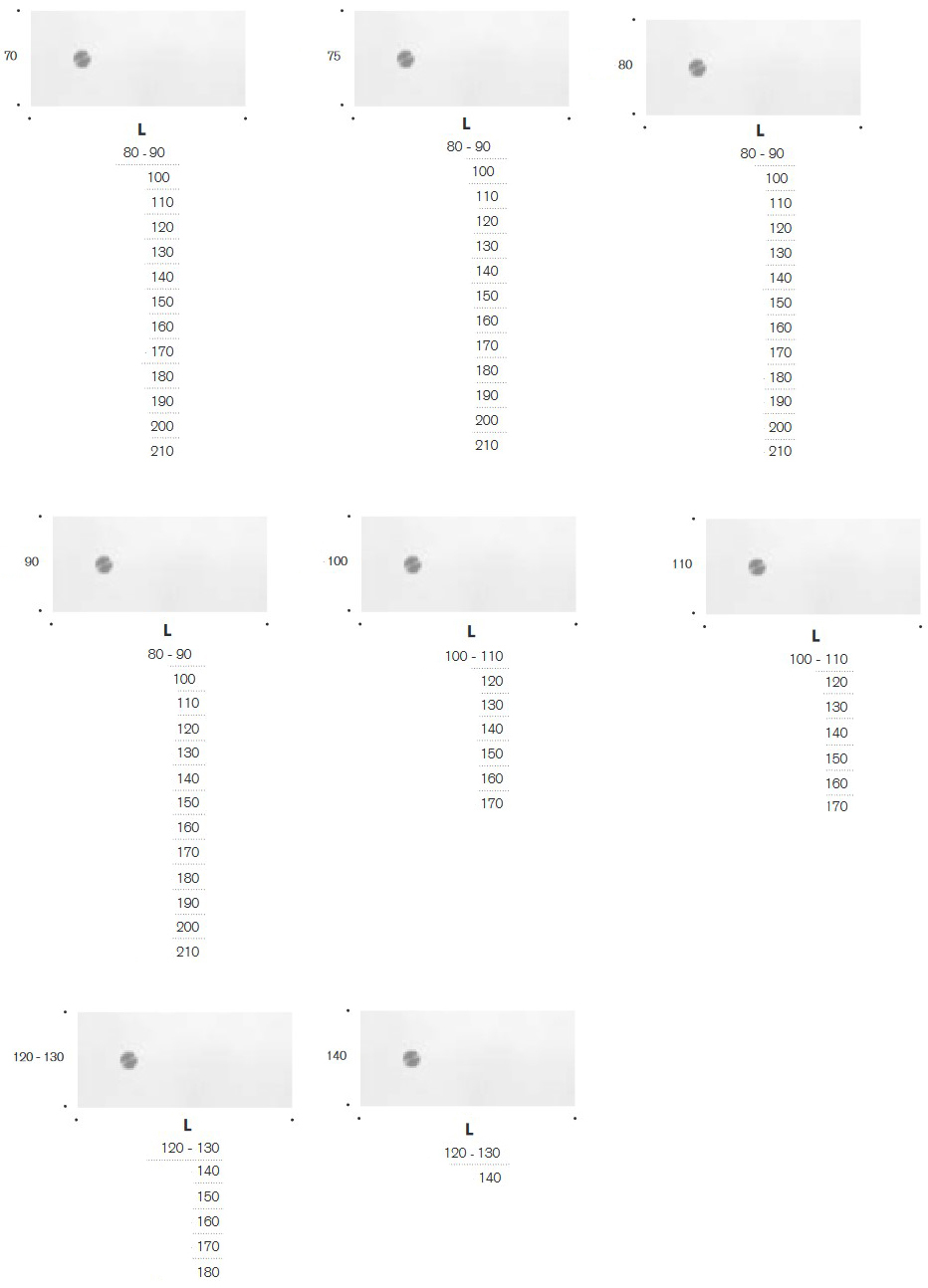 Naos Edoné rectangular Shower Tray SIZES