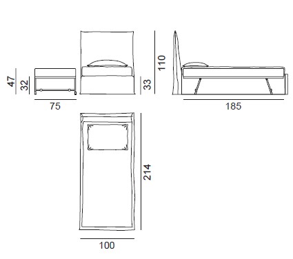 letto-ghost-82-gervasoni-singolo-dimensioni