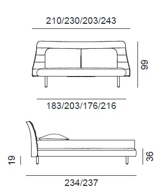 letto-plumeau-gervasoni-dimensioni