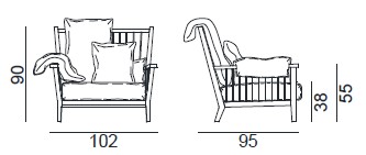 Inout-poltrona-Gervasoni-dimensioni