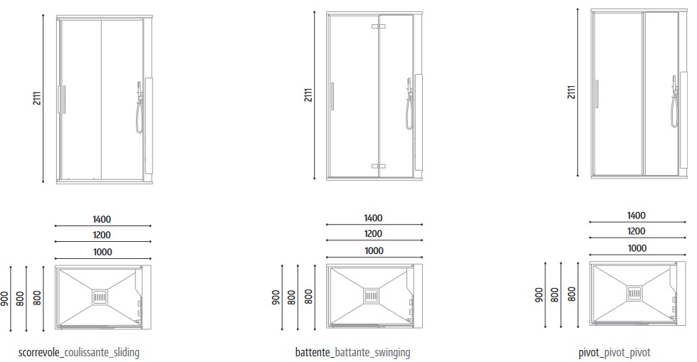Measurements of Skyfall Shower Glass 1989 Shower Enclosure