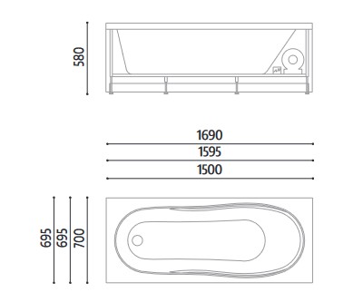 Astor Glass 1989 Bathtub Dimensions
