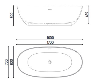 Dimensions of Bloom Glass 1989 Bathtub