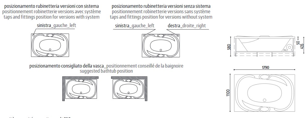 Lis Glass 1989 Bathtub Dimensions
