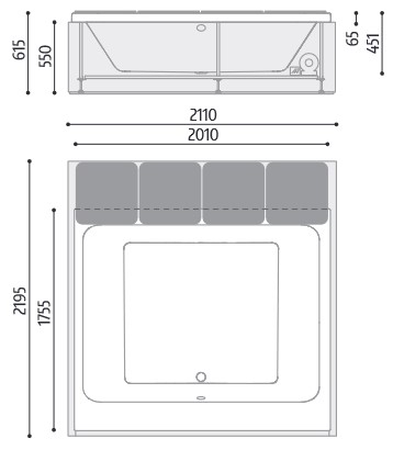 Mawi Glass 1989 Tub Dimensions