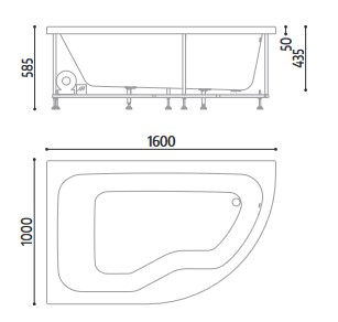 Pop Glass 1989 bathtub dimensions
