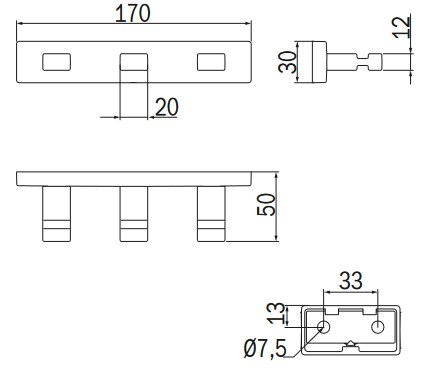 Appendiabiti Lea Inda A1814 dimensioni