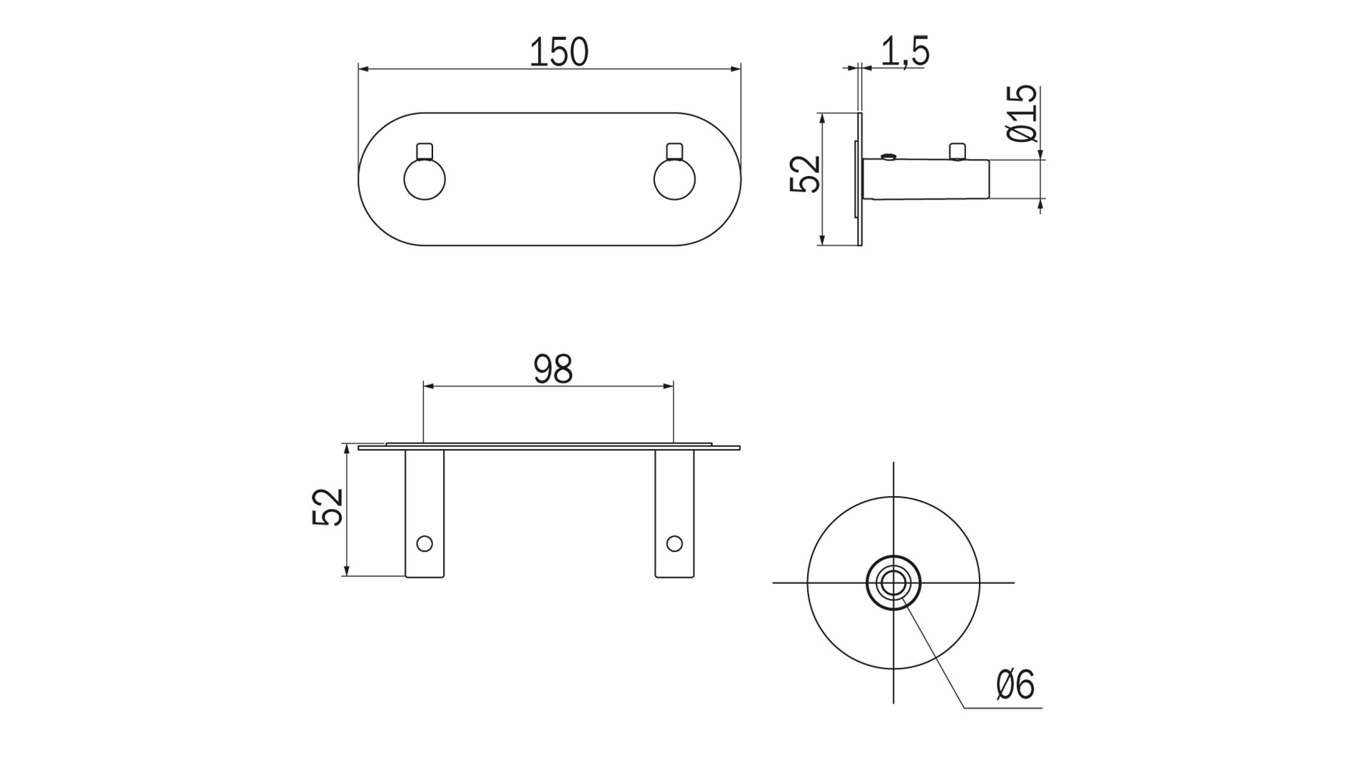 Appendino Gealuna Inda A1020B dimensioni