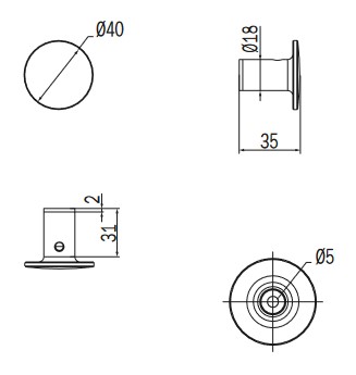 Appendiabiti One Inda AV120A dimensioni