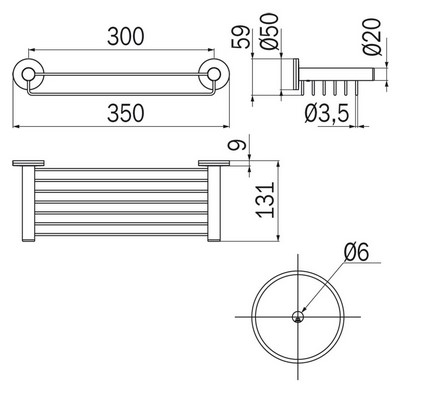 Touch Inda A46510 Storage Container dimensions