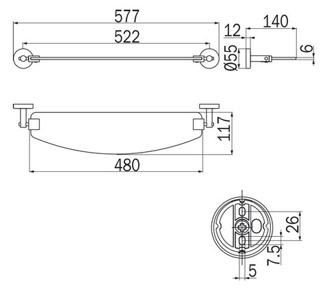 Forum Inda A36090 Shelf Dimensions