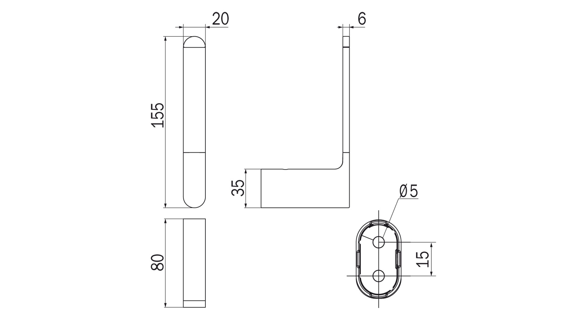 Portarotolo Mito Inda A2028A dimensioni