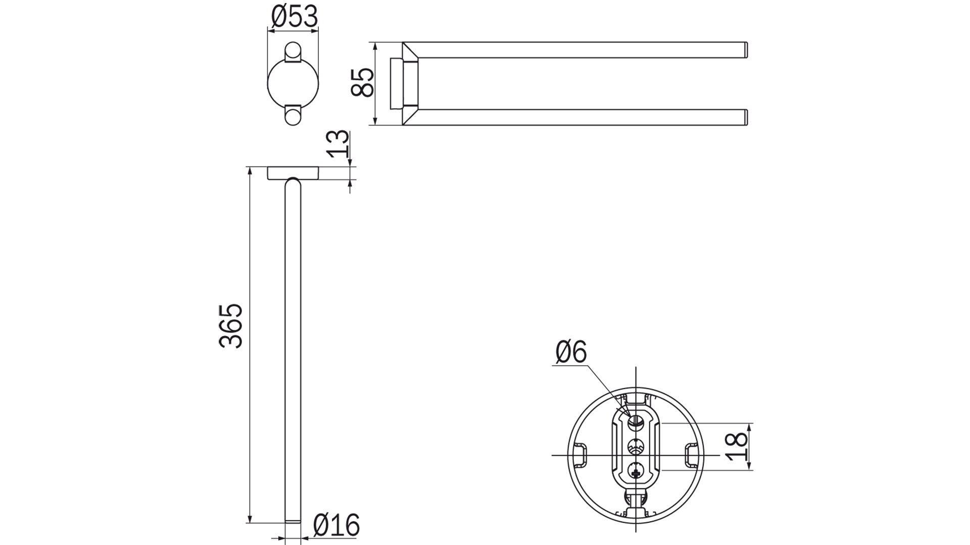 Portasalviette Gealuna Inda A10150 dimensioni