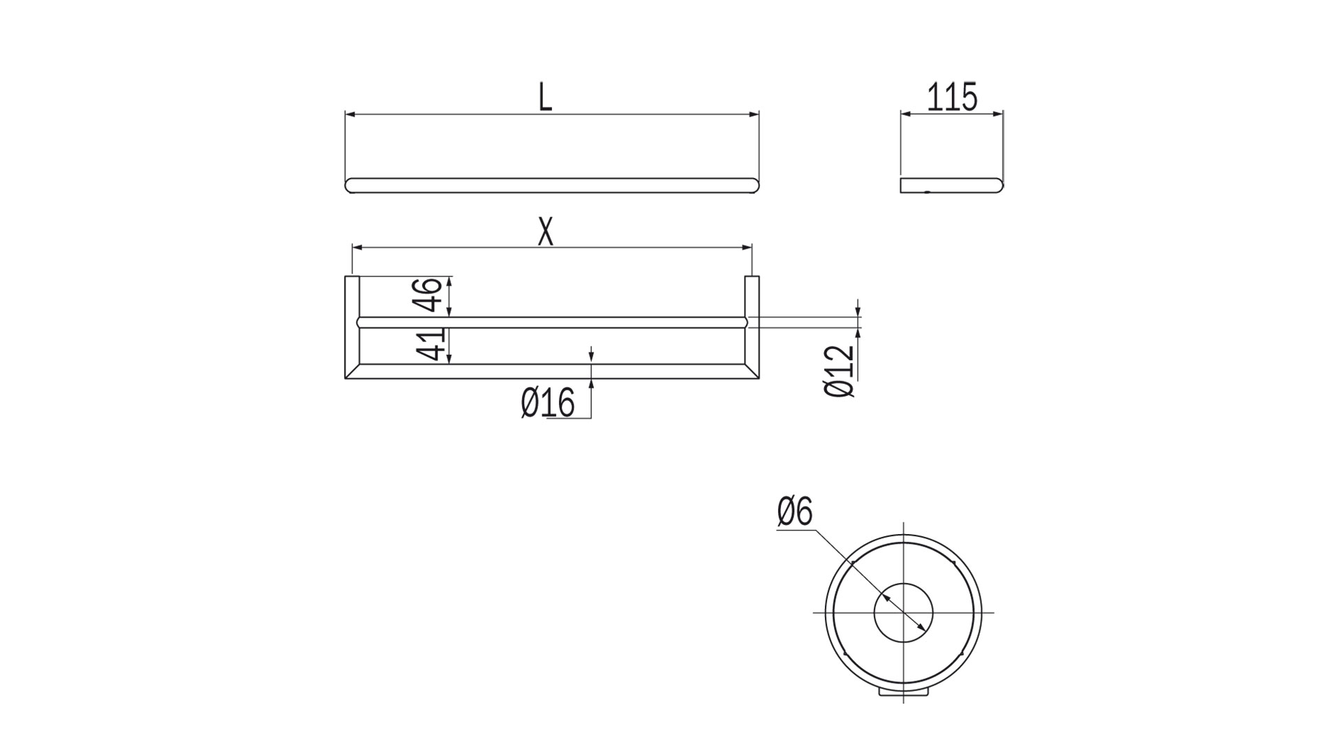 Portasalviette Gealuna Inda A1019 dimensioni